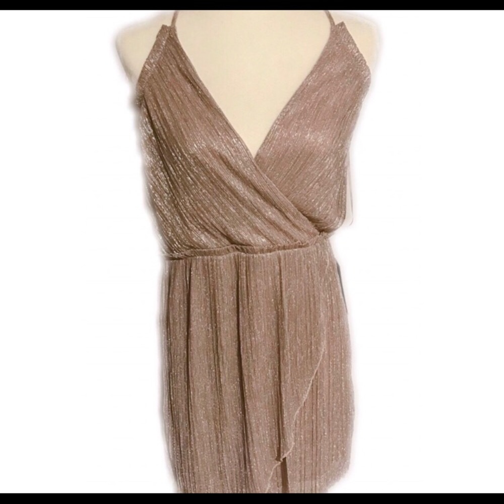 Express sparkly rose pink dress